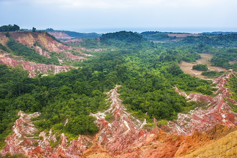 Erosion created the Grand Canyon of the Congo, Diosso Gorge, Pointe-Noire, Republic of the Congo, Africa