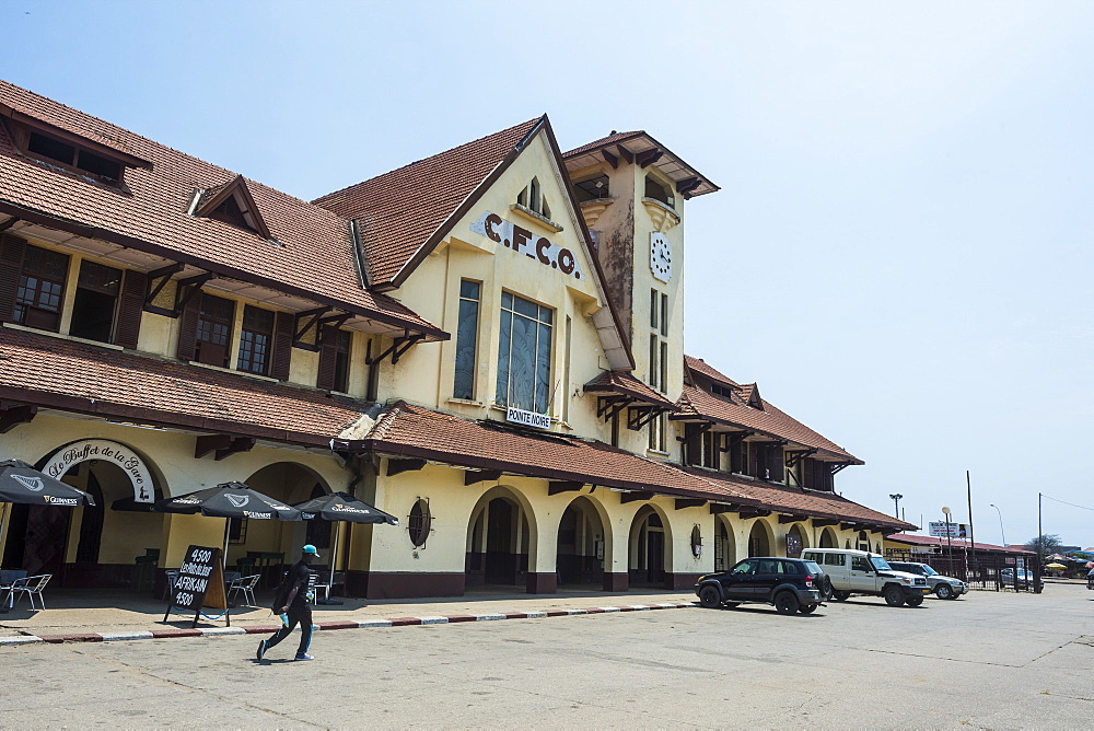 Colonial Pointe Noire Railway Station, Pointe-Noire, Republic of the Congo, Africa