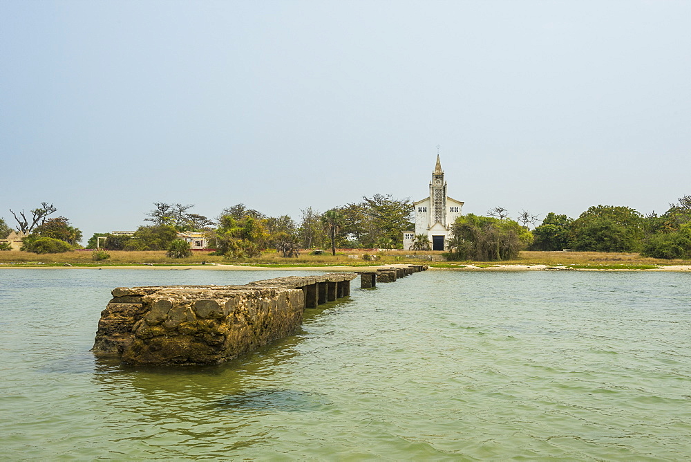 Church on Mussulo island, Luanda, Angola, Africa