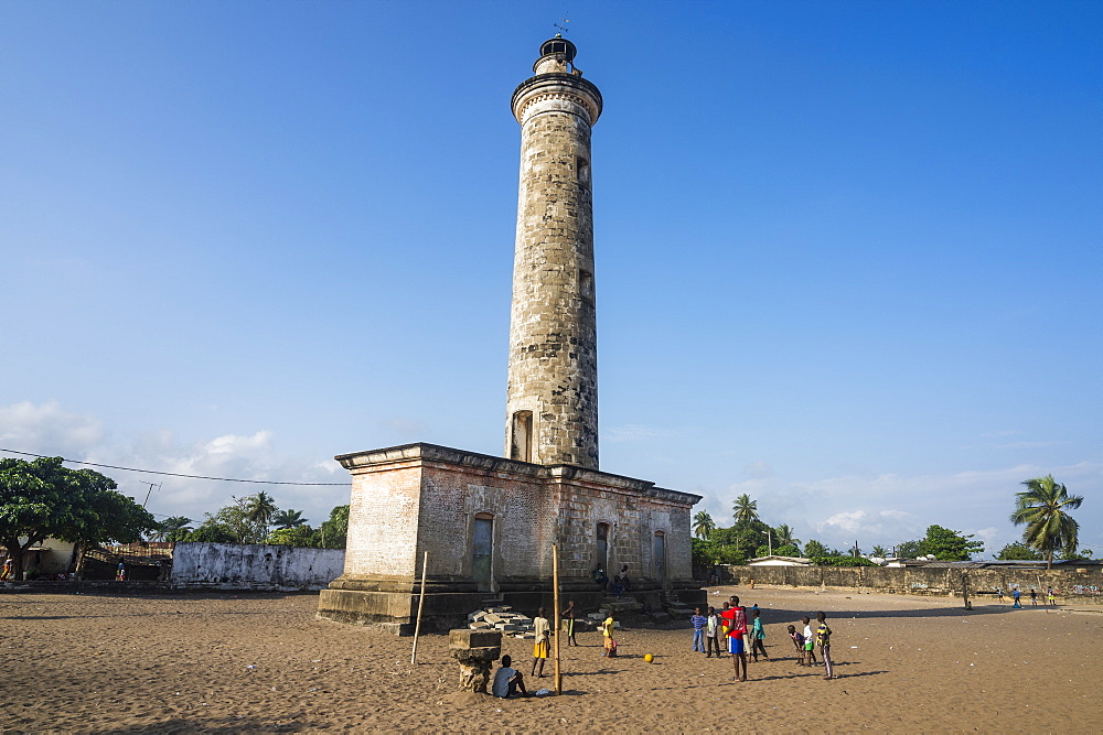 Old lighthouse in Grand Bassam, UNESCO World Heritage Site, Ivory Coast, West Africa, Africa