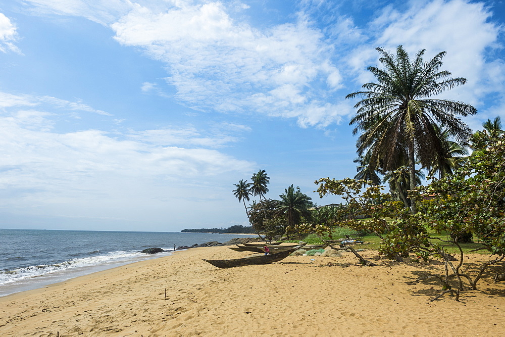 Beautiful beach in Kribi, Cameroon, Africa