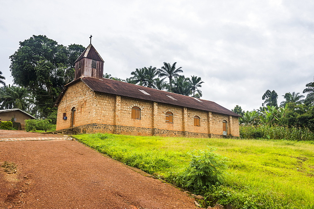 German colonial church in Bafut, Cameroon, Africa