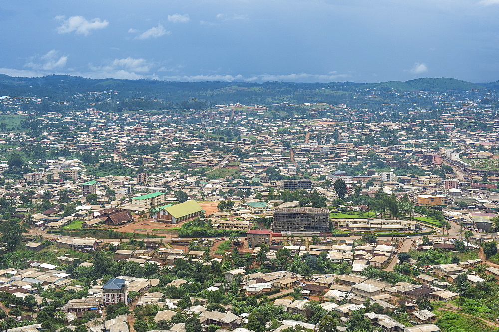 View over Bamenda, Cameroon, Africa