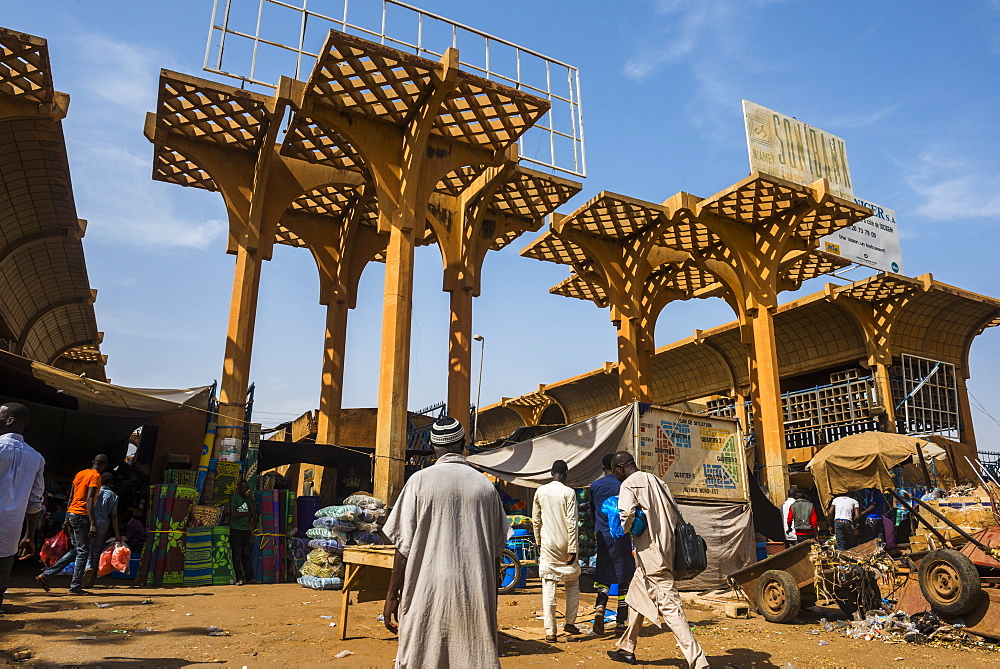 Central market in Niamey, Niger, Africa