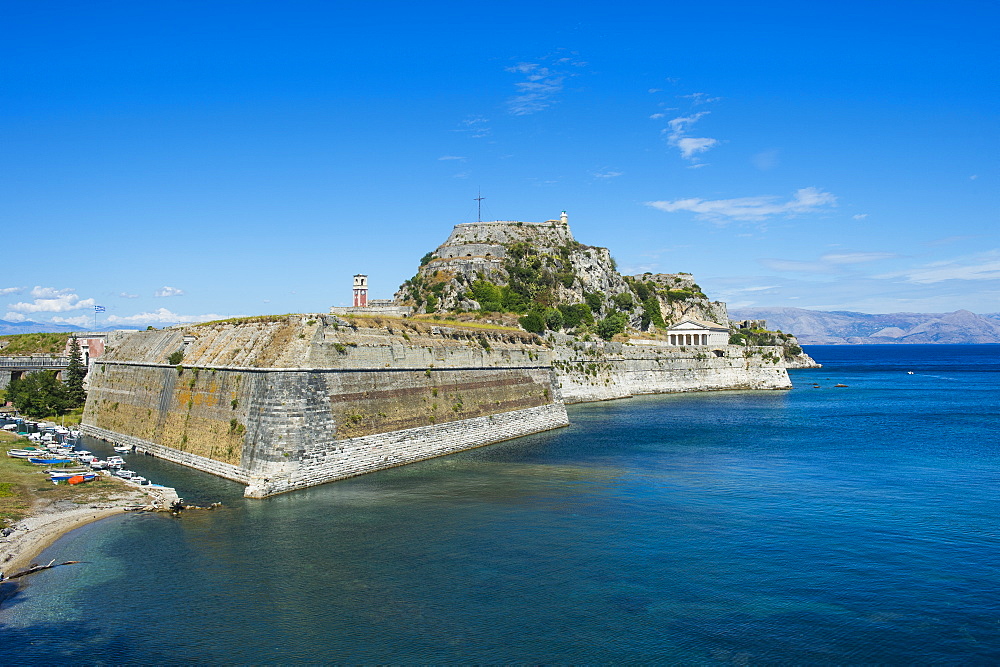 Old Fortress of Corfu town, Corfu, Ionian Islands, Greek Islands, Greece, Europe