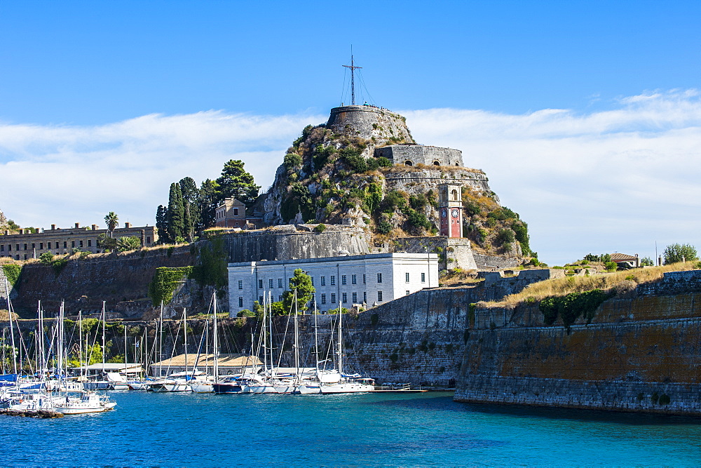 Old Fortress of Corfu town, Corfu, Ionian Islands, Greek Islands, Greece, Europe