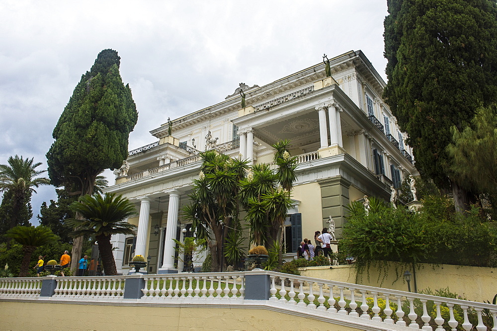 Achilleion Palace, old town of Corfu, Ionian Islands, Greek Islands, Greece, Europe