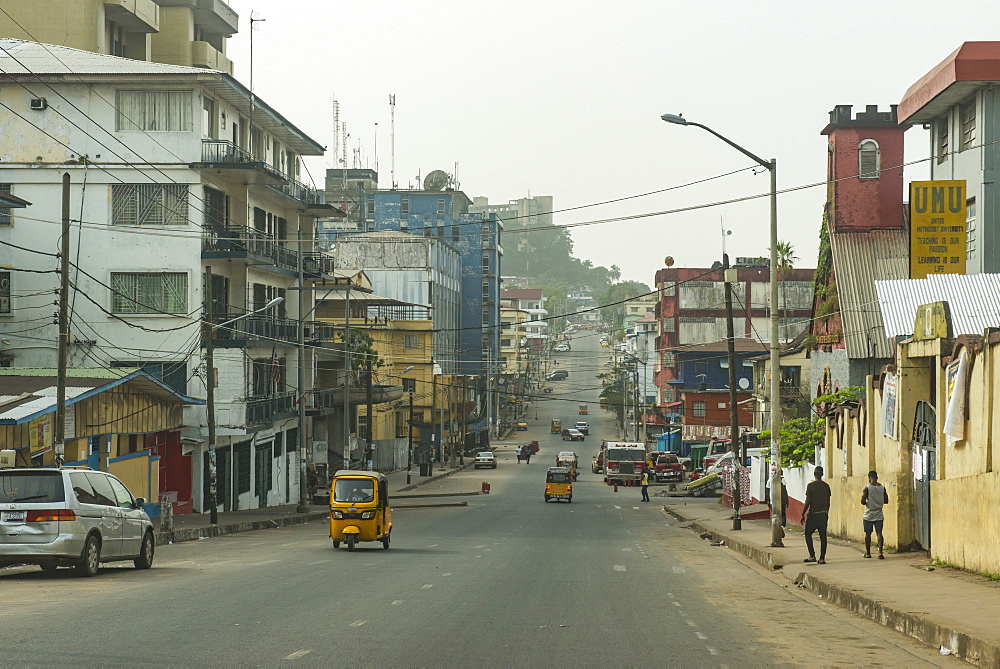 The center of Monrovia, Liberia, West Africa, Africa