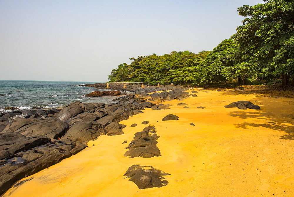 Pretty beach on Banana islands, Sierra Leone, West Africa, Africa