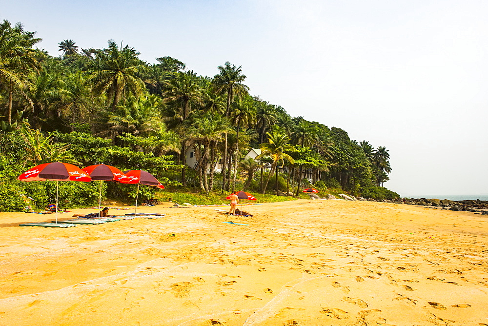 Beautiful remote beach on Los islands, Republic of Guinea, West Africa, Africa