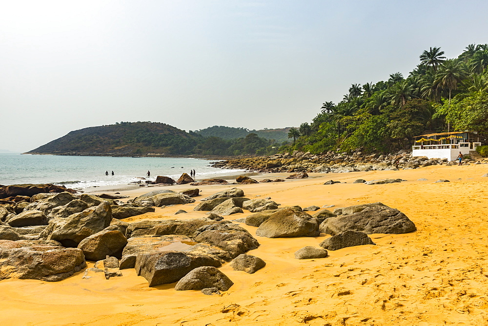 Beautiful remote beach on Los islands, Republic of Guinea, West Africa, Africa