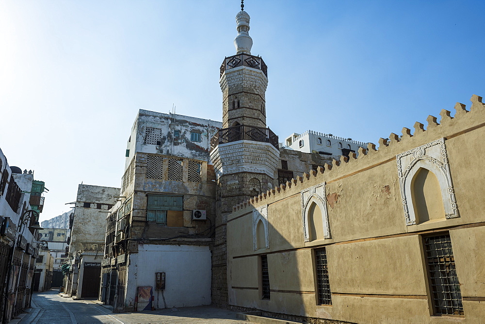 Traditional houses in the old town of Jeddah, UNESCO World Heritage Site, Saudi Arabia, Middle East