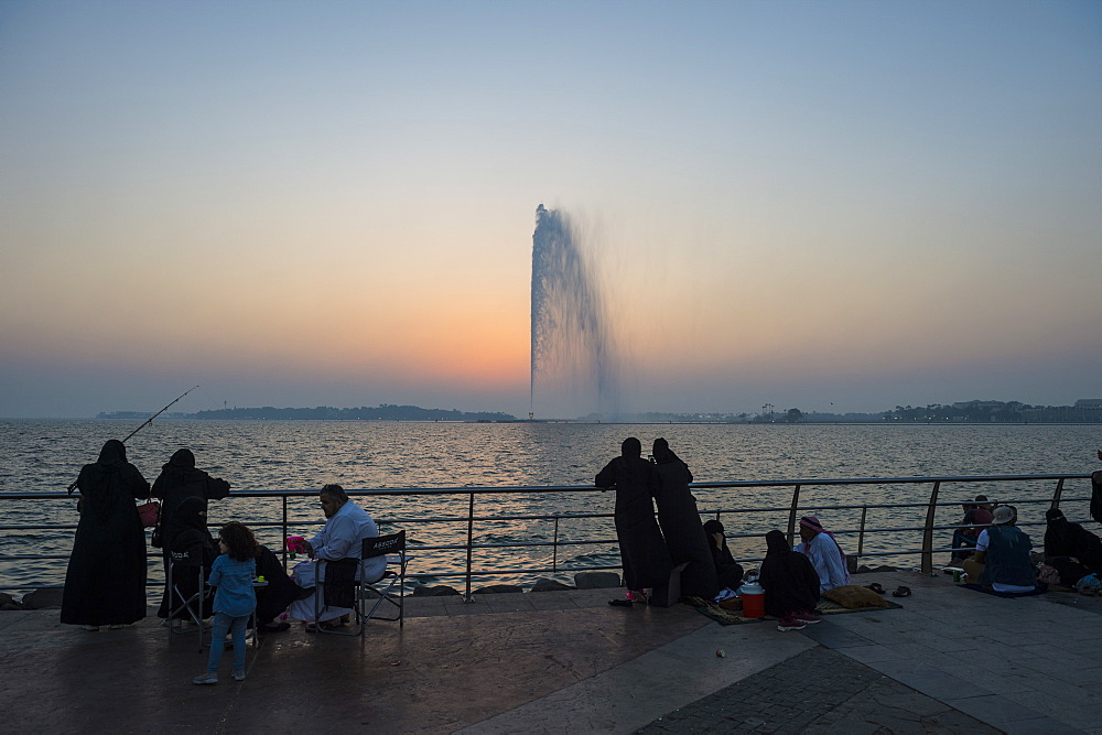 The largest fountain in the world, Corniche, Jeddah, Saudi Arabia, Middle East