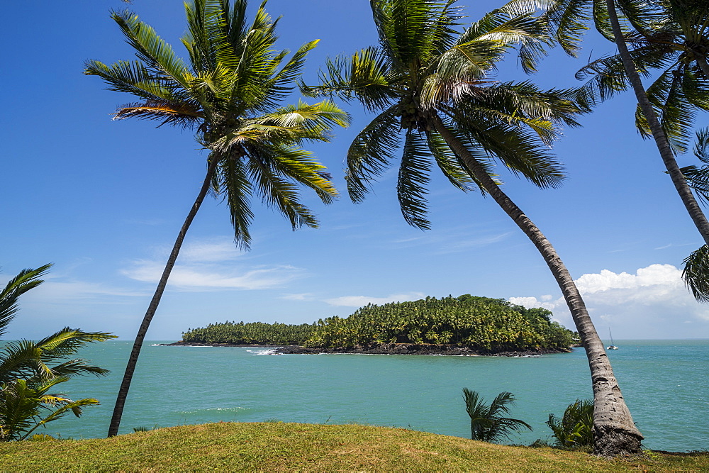 View of Saint Joseph from the Royal Island, Iles du Salut, French Guiana, Department of France, South America