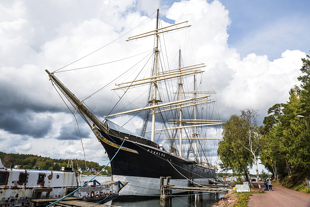 Pommern historic boat, Mariehamn, Aland, Finland, Europe