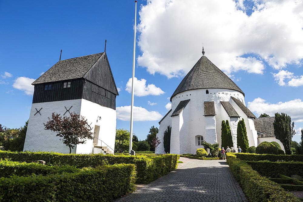 Osterlars Round Church, Bornholm, Denmark, Scandinavia, Europe