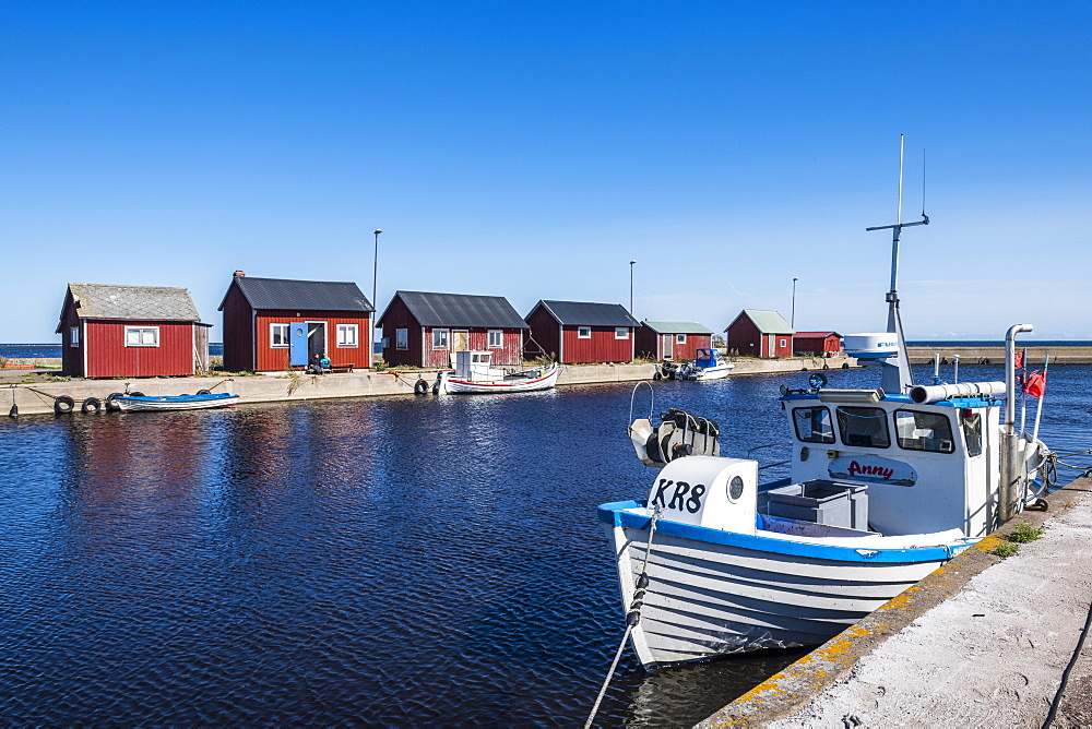 Grasgard harbour, Oland, Sweden, Scandinavia, Europe