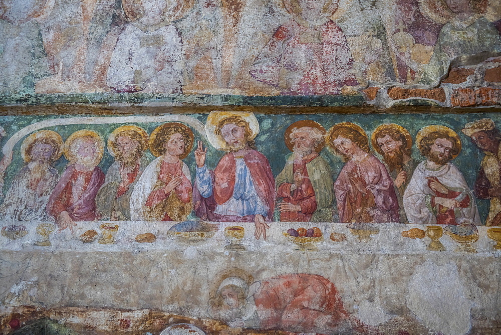 Detail in St. Mary's Church, Malbork Castle, UNESCO World Heritage Site, Malbork, Poland, Europe