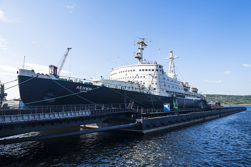 Lenin, first nuclear powered icebreaker in the world, Murmansk, Russia, Europe