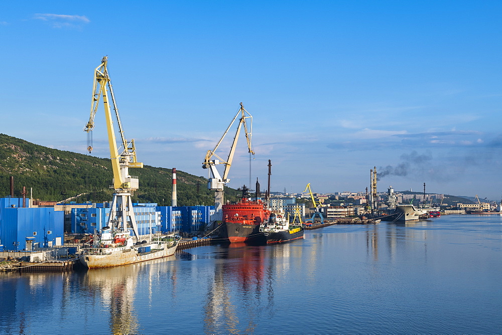 Rusatom port in Murmansk, Russia, Europe