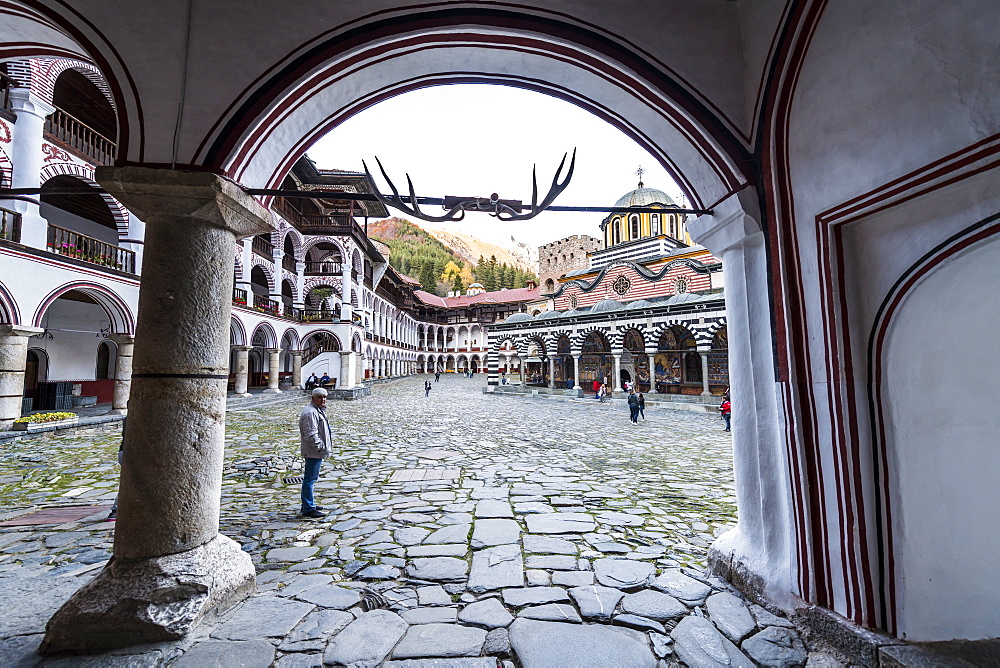 Rila Monastery, UNESCO World Heritage Site, Rila mountains, Bulgaria, Europe