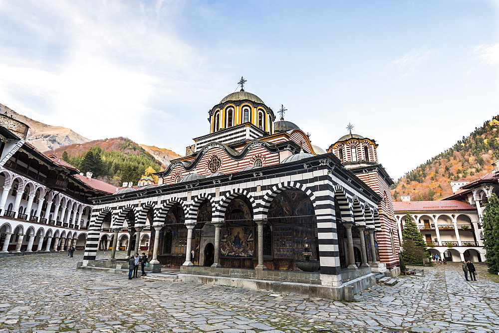 Church of the Nativity of the Virgin Mother, UNESCO World Heritage Site, Rila Monastery, Rila mountains, Bulgaria, Europe