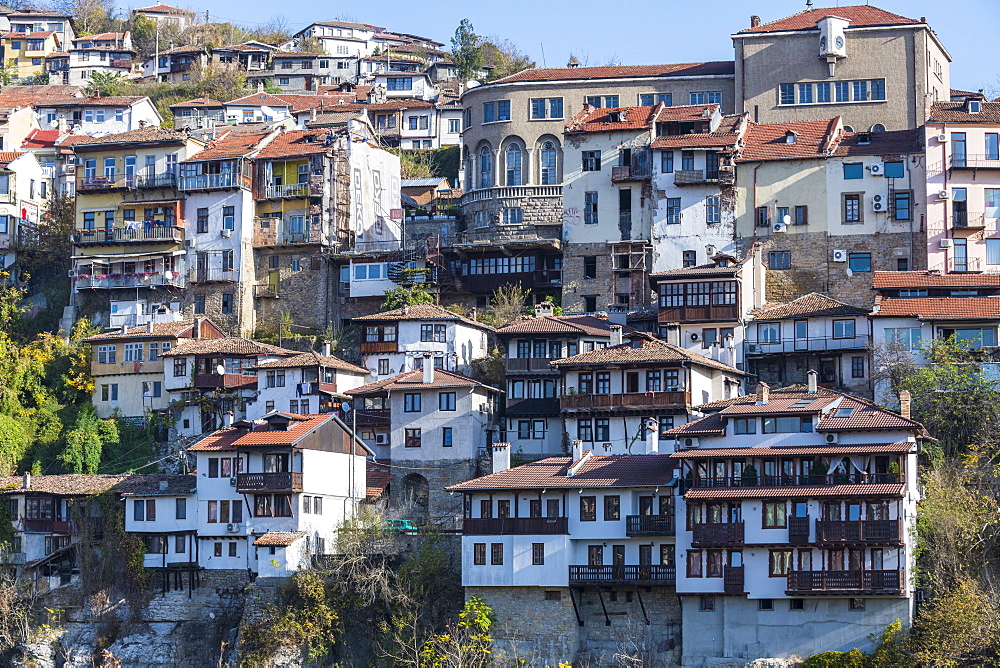 Veliko Tarnovo above the Yantra River, Bulgaria, Europe