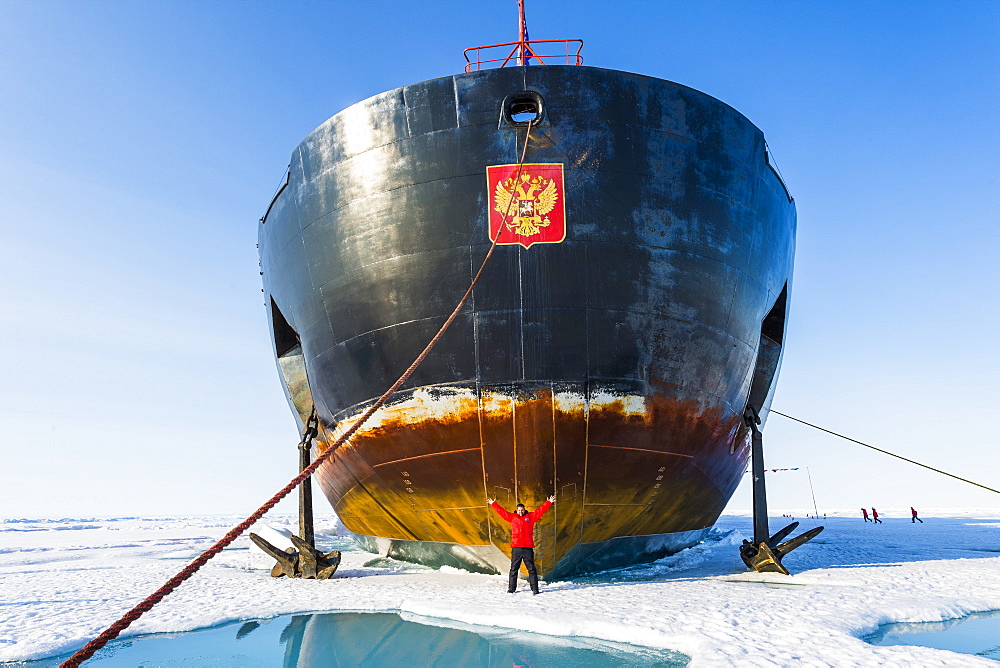 Icebreaker '50 years of victory' on the North Pole, Arctic