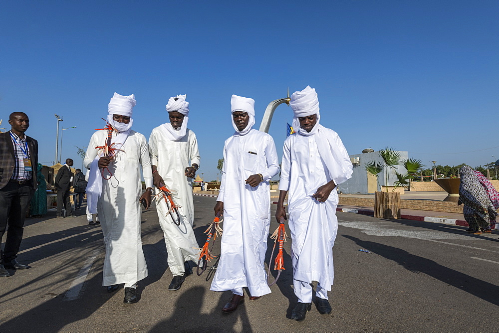 Toubou dancing, Tribal festival, Place de la Nation, N'Djamena, Chad, Africa