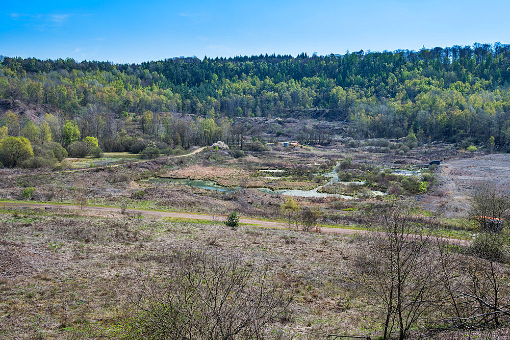 View over the Messel Pit, UNESCO World Heritage Site, Hesse, Germany, Europe