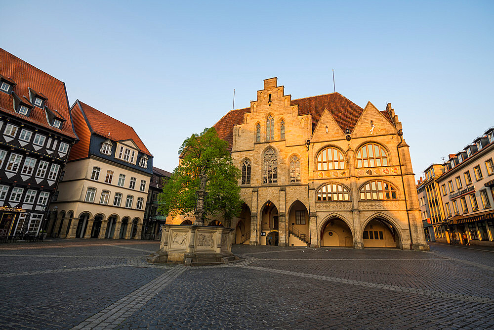 Historic market square, UNESCO World Heritage site, Hildesheim, Lower Saxony, Germany, Europe