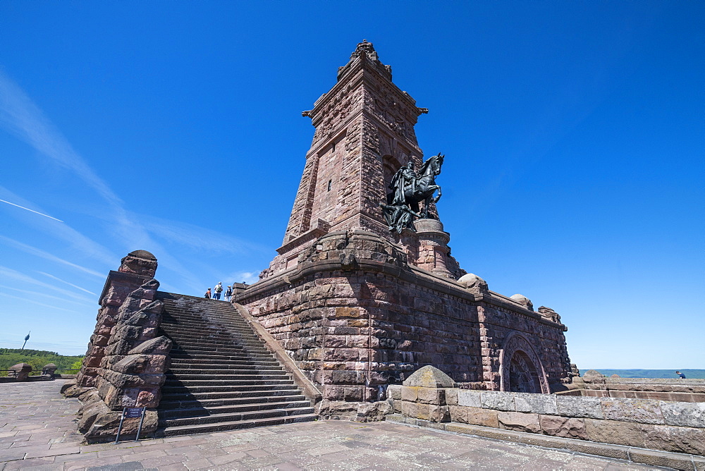 Kyffhaeuser Monument, Barbarossa monument, Thuringia, Germany, Europe