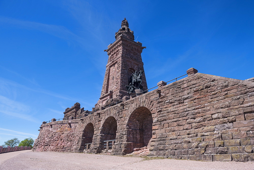 Kyffhaeuser Monument, Barbarossa monument, Thuringia, Germany, Europe