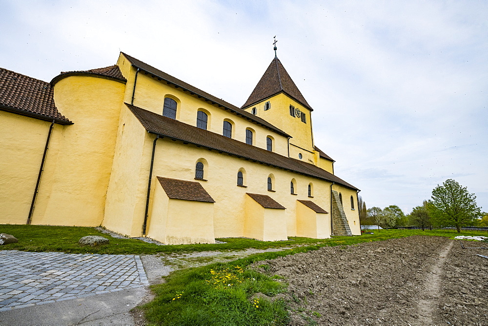 St. Georg church, Reichenau-Oberzell, Reichenau Island, UNESCO World Heritage Site, Lake Constance, Baden-Wurttemberg, Germany, Europe