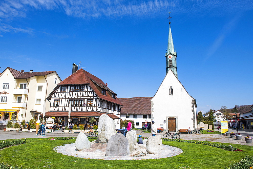 Little church in Unteruhldingen on Lake Constance, Germany, Europe