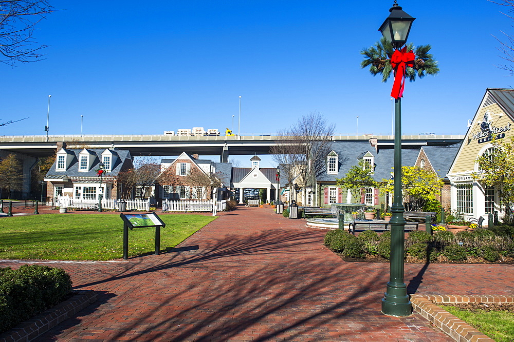 Historical houses in historical Yorktown, Virginia, United States of America, North America