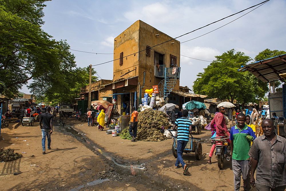 Central market, Niamey, Niger, West Africa, Africa