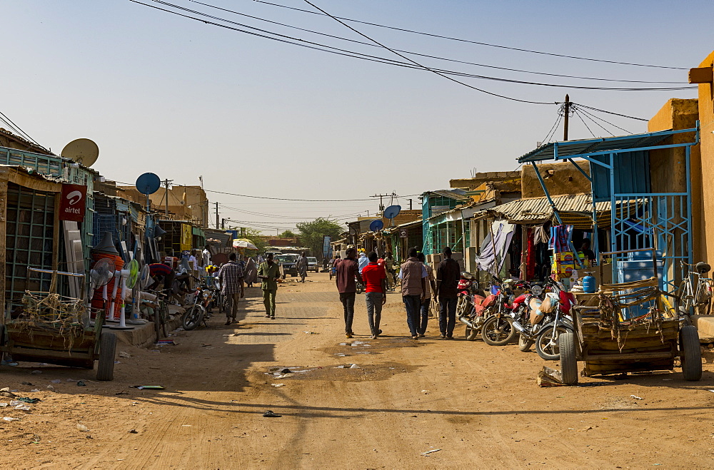 Central market of the UNESCO World Heritage Site, Agadez, Niger, West Africa, Africa