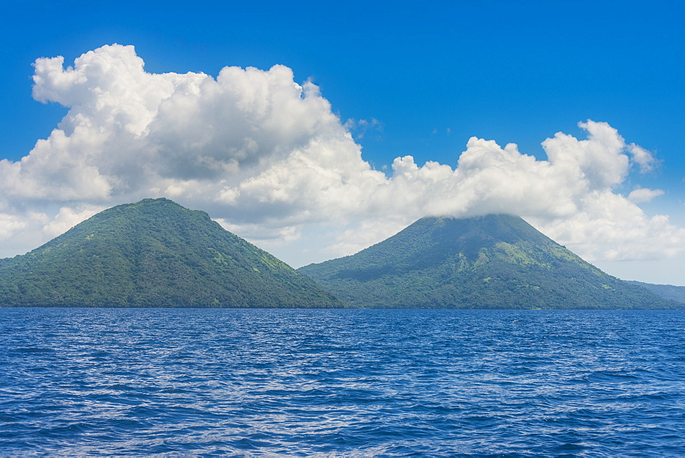 Volcano Tavurvur, Rabaul, East New Britain, Papua New Guinea, Pacific