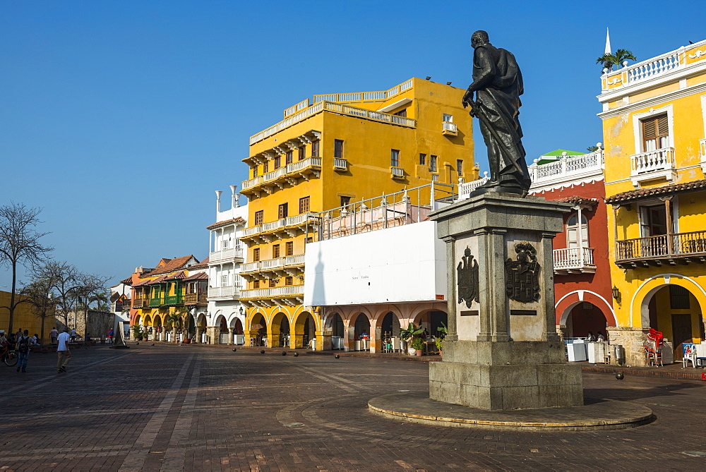 Plaza de los Coches, UNESCO World Heritage Site, Cartagena, Colombia, South America