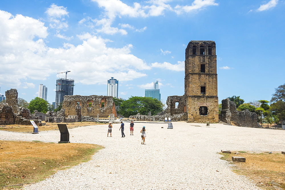 Panama Viejo, the remains of Old Panama, UNESCO World Heritage Site, Panama City, Panama, Central America