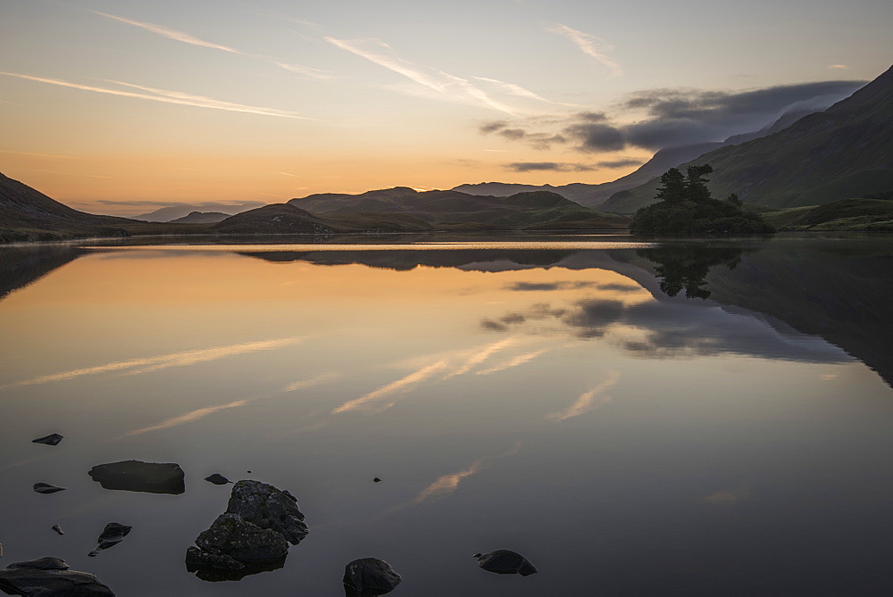 Creggenan Lake, North Wales, Wales, United Kingdom, Europe