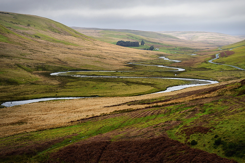 Landscape, Rhayader, Mid Wales, United Kingom, Europe