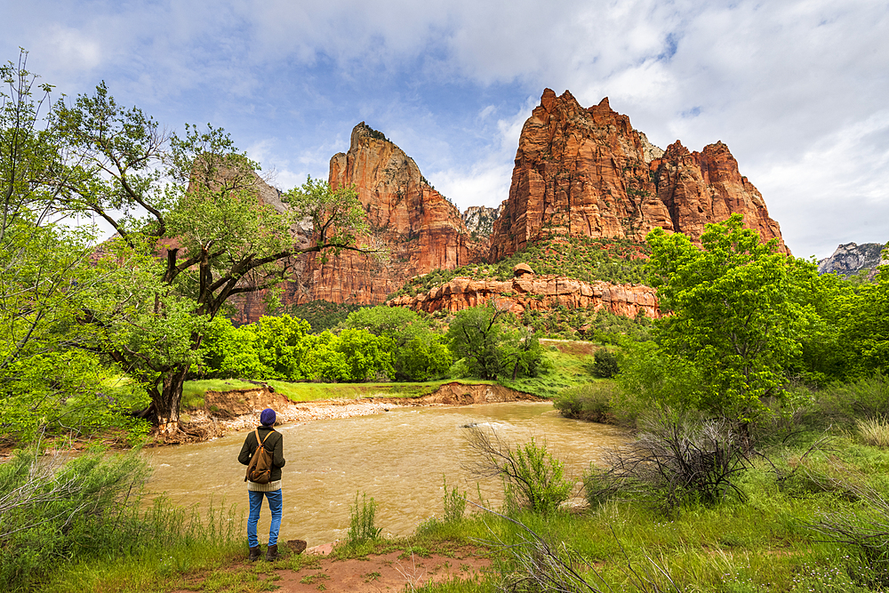 Court of the Patriarchs, Zion National Park, Utah, United States of America, North America