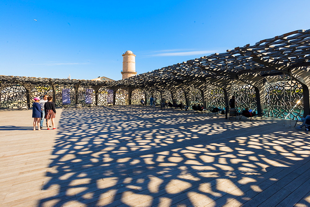 MUCEM and Fort Saint Jean, Marseille, Bouches du Rhone, Provence, Provence-Alpes-Cote d'Azur, France, Europe