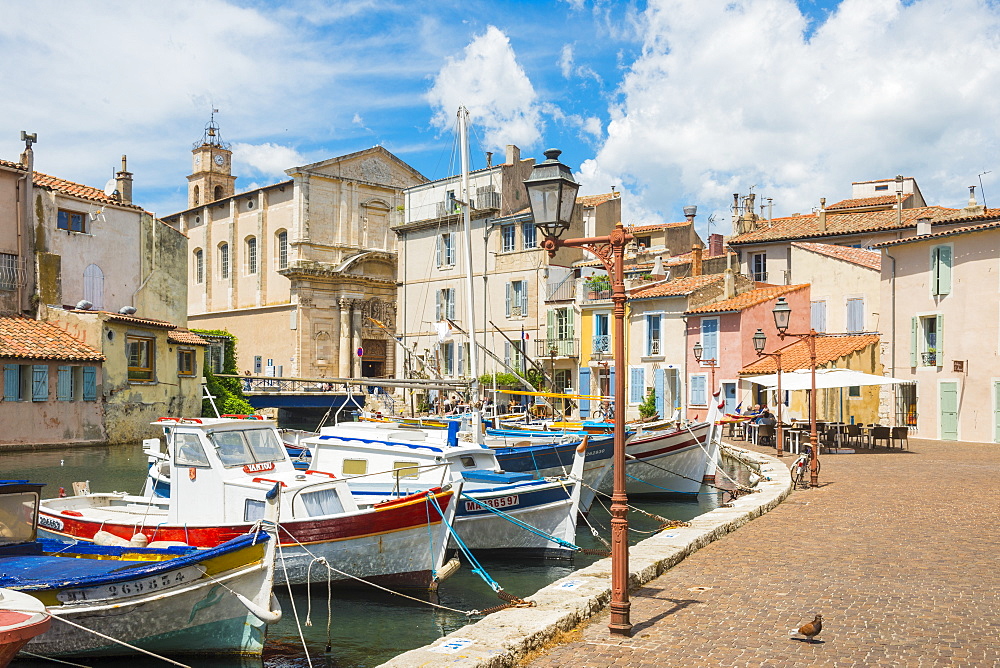 Boats in Martigues port, Bouches-du-Rhone, Provence, Provence-Alpes-Cote d'Azur, France, Europe