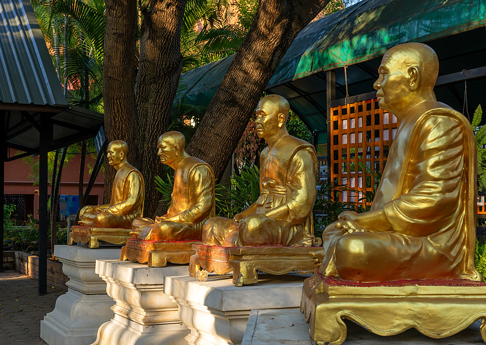 Buddhist temple in Chiang Mai, Thailand, Southeast Asia, Asia