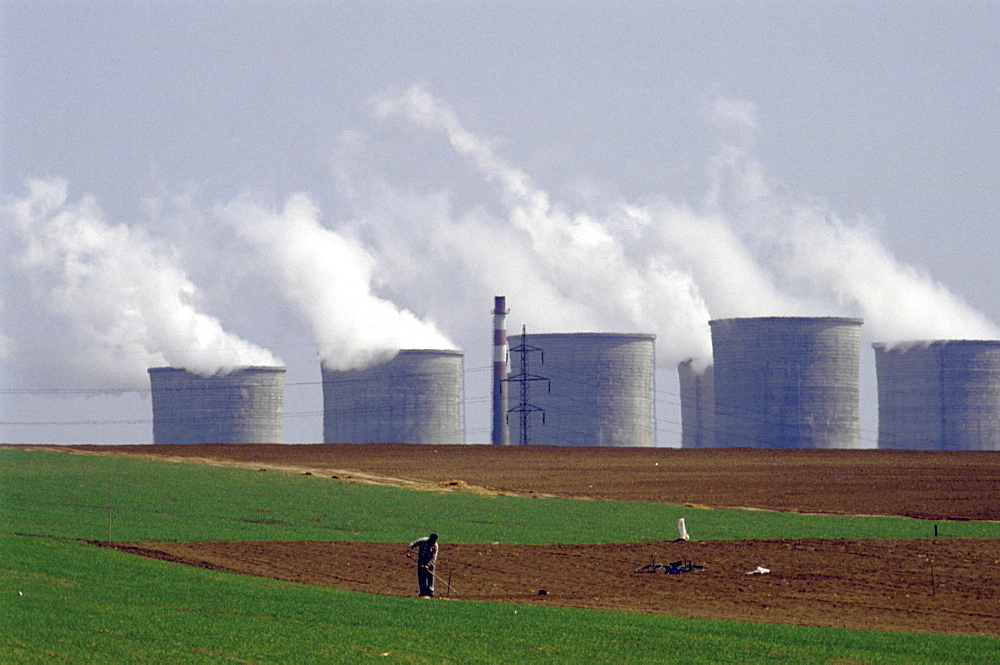 Nuclear power station, slovakia. Bohunice thermonuclear power station