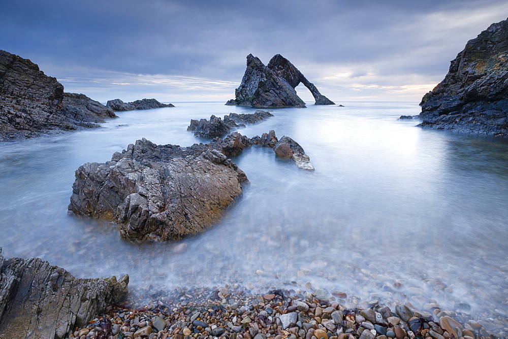 Bow Fiddle Rock, Moray Firth, Moray, Scotland, United Kingdom, Europe