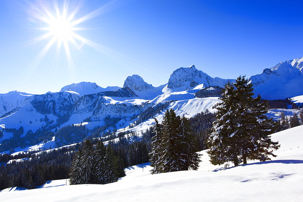 Schweizer Voralpen, Chrumfadeflue, - 2079 m, Nuenenen - 2101m, Gantrisch - 2175 m, Buerglen - 2165, Bern, Schweiz